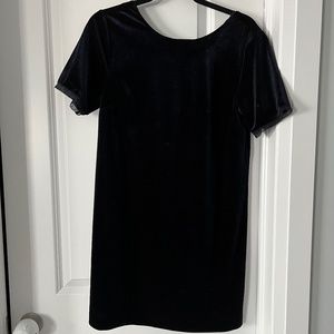 Velvet shift dress
